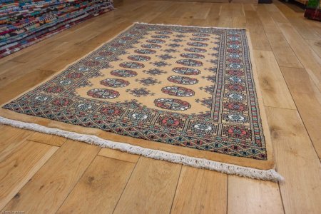 Hand-Knotted Bokhara Rug From Pakistan