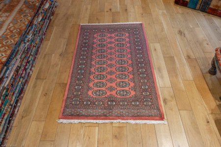 Hand-Knotted Bokhara Rug From Pakistan