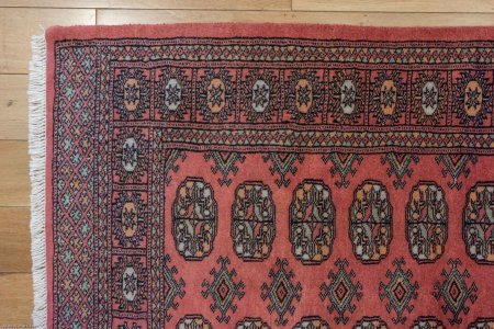 Hand-Knotted Bokhara Rug From Pakistan