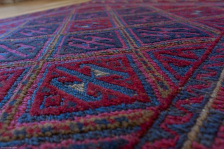 Hand-Made Mushwani Rug From Afghanistan
