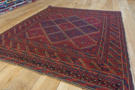 Hand-Made Mushwani Rug From Afghanistan