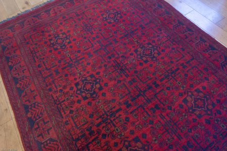 Hand-Knotted Khan Mahomadi Rug From Afghanistan