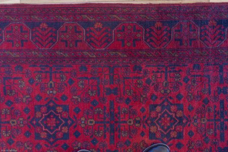 Hand-Knotted Khan Mahomadi Rug From Afghanistan