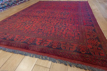 Hand-Knotted Khan Mahomadi Rug From Afghanistan