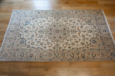 Hand-Knotted Kashan Rug From Iran (Persian)