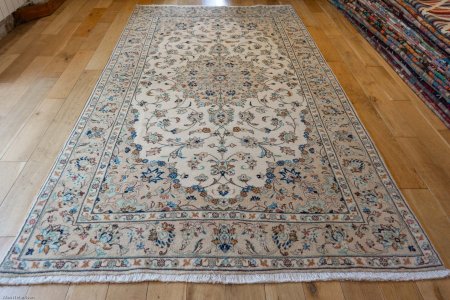 Hand-Knotted Kashan Rug From Iran (Persian)