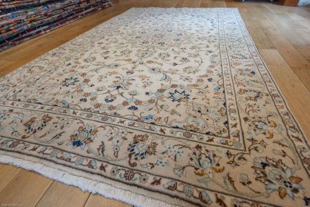 Hand-Knotted Kashan Rug From Iran (Persian)