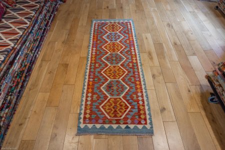 Hand-Made Mazar Kilim From Afghanistan