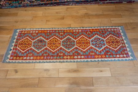 Hand-Made Mazar Kilim From Afghanistan