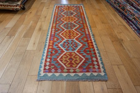 Hand-Made Mazar Kilim From Afghanistan