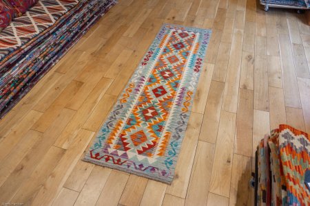 Hand-Made Mazar Kilim From Afghanistan