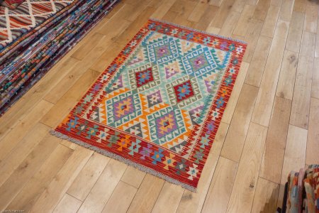 Hand-Made Mazar Kilim From Afghanistan
