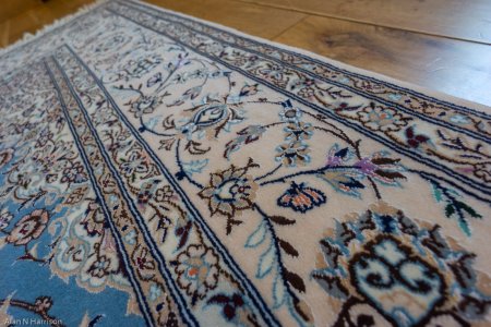 Hand-Knotted Nain Rug From Iran (Persian)