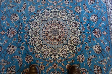 Hand-Knotted Nain Rug From Iran (Persian)