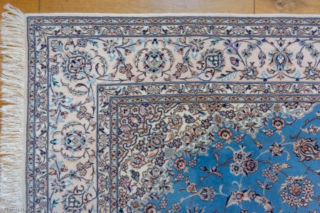 Hand-Knotted Nain Rug From Iran (Persian)