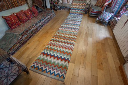 Hand-Made Mazar Kilim From Afghanistan