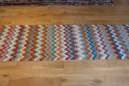 Hand-Made Mazar Kilim From Afghanistan