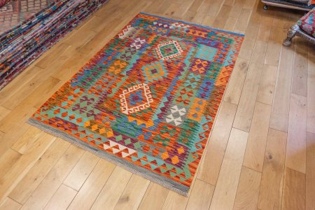 Hand-Made Mazar Kilim From Afghanistan