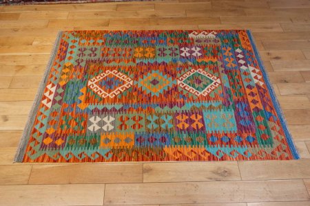 Hand-Made Mazar Kilim From Afghanistan