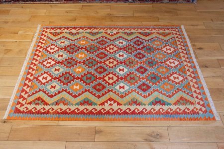 Hand-Made Mazar Kilim From Afghanistan