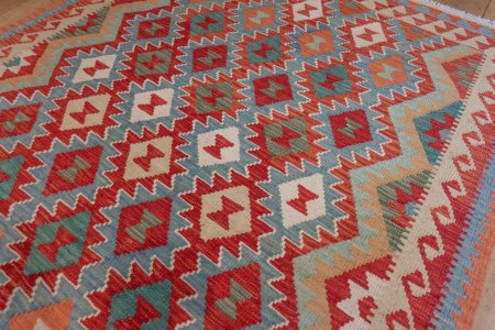 Hand-Made Mazar Kilim From Afghanistan