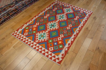 Hand-Made Mazar Kilim From Afghanistan