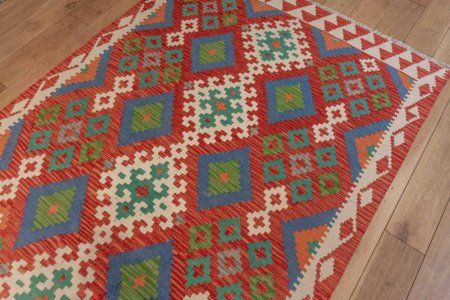 Hand-Made Mazar Kilim From Afghanistan