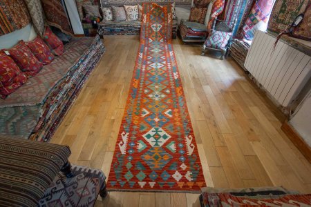 Hand-Made Mazar Kilim From Afghanistan