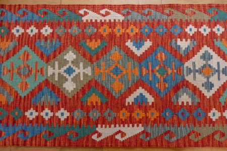 Hand-Made Mazar Kilim From Afghanistan