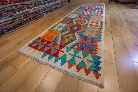 Hand-Made Mazar Kilim From Afghanistan