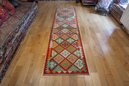 Hand-Made Mazar Kilim From Afghanistan