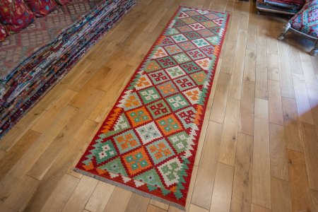 Hand-Made Mazar Kilim From Afghanistan