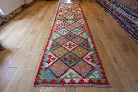 Hand-Made Mazar Kilim From Afghanistan