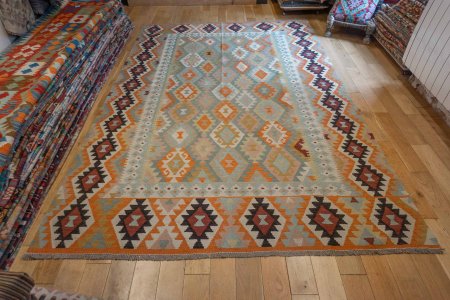 Hand-Made Mazar Kilim From Afghanistan