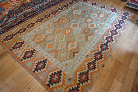 Hand-Made Mazar Kilim From Afghanistan