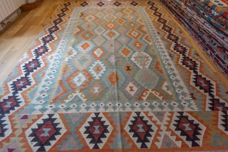 Hand-Made Mazar Kilim From Afghanistan