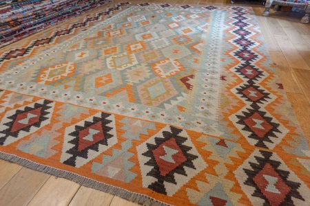 Hand-Made Mazar Kilim From Afghanistan