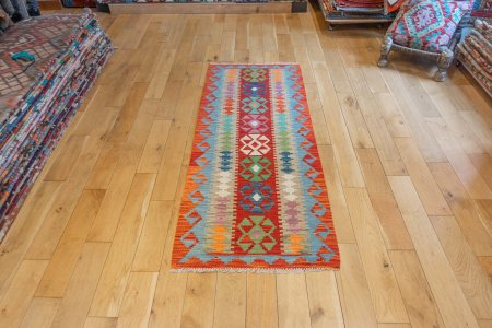 Hand-Made Mazar Kilim From Afghanistan