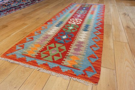 Hand-Made Mazar Kilim From Afghanistan