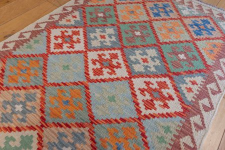 Hand-Made Mazar Kilim From Afghanistan