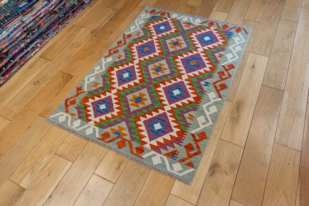 Hand-Made Mazar Kilim From Afghanistan