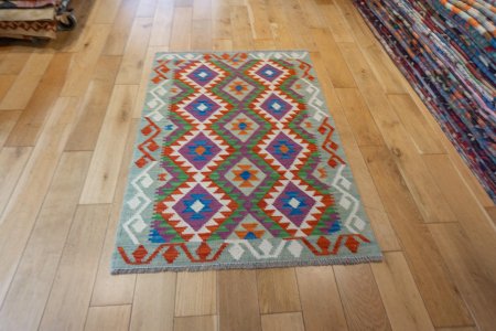 Hand-Made Mazar Kilim From Afghanistan