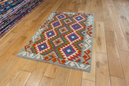 Hand-Made Mazar Kilim From Afghanistan