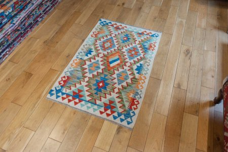Hand-Made Mazar Kilim From Afghanistan