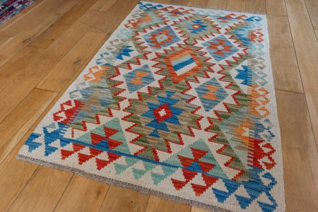 Hand-Made Mazar Kilim From Afghanistan