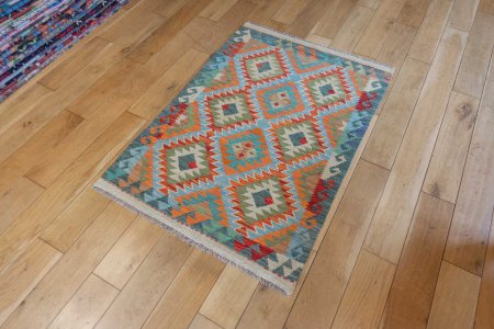 Hand-Made Mazar Kilim From Afghanistan