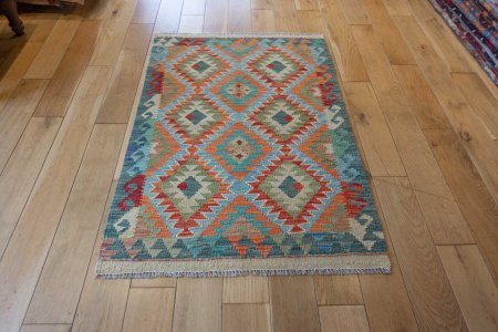 Hand-Made Mazar Kilim From Afghanistan
