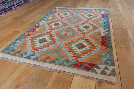 Hand-Made Mazar Kilim From Afghanistan