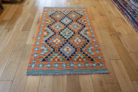 Hand-Made Mazar Kilim From Afghanistan