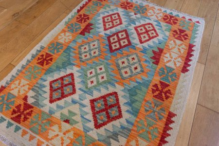 Hand-Made Mazar Kilim From Afghanistan